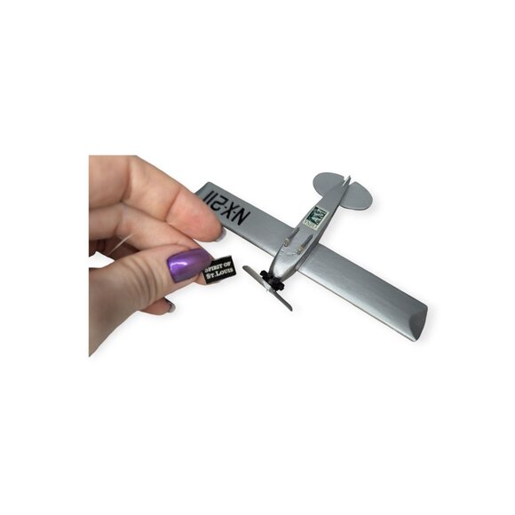 Ryan NYP N-X-211 Spirit of St Louis Airplane Christmas Ornament 7.5" Wide - Picture 6 of 7